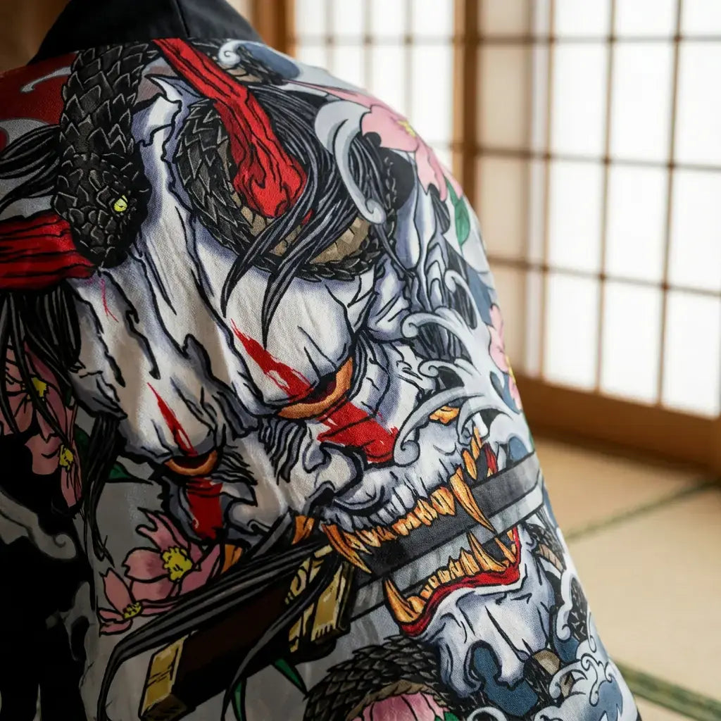Haori Démon Hannya Imprimé en Sublimation