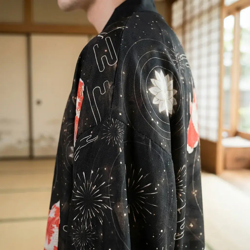 Haori Carpe Koi Rouge Soulive