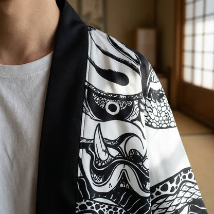 Haori Hannya Coupe Droite Unisexe