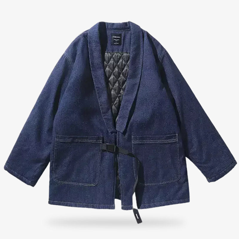 Haori Bleu Indigo en Coton