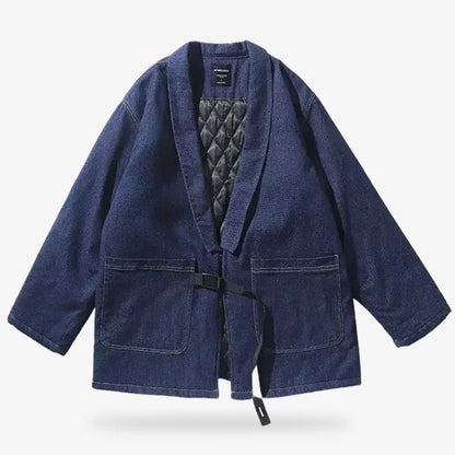 Haori Bleu Indigo en Coton