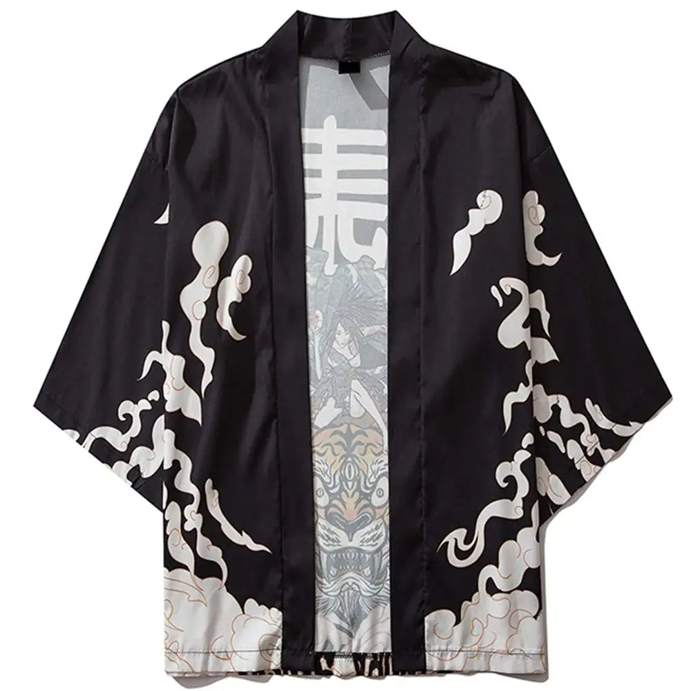 Haori Murasame Femme Samouraï et Tigre