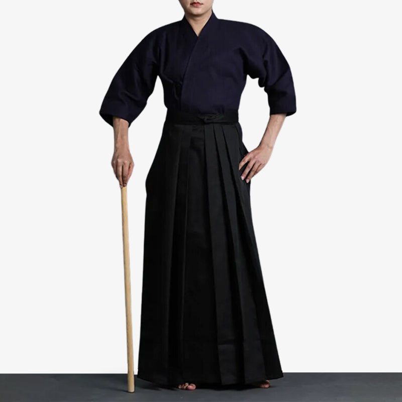 Pantalon Hakama Noir Kendo et Aikido